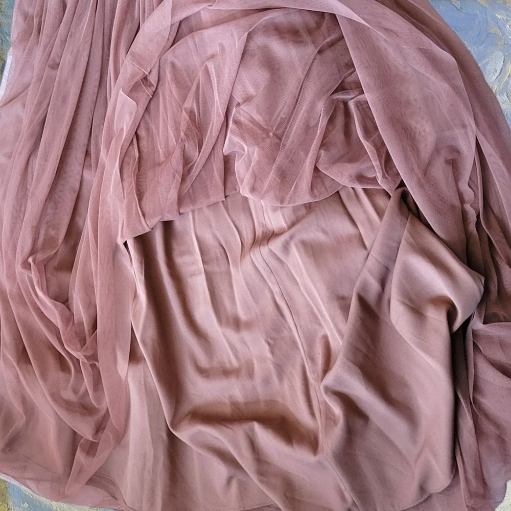 ASOS Sz 8 Mocha Tulle Ballerina‎ Dress Fairy Romantic Goddess Vintage Style - Picture 6 of 11